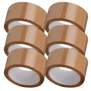 Brown Tape 2 Inch (48mm) x 50 Meters Adhesive Tape Ideal for Dispensers Industrial