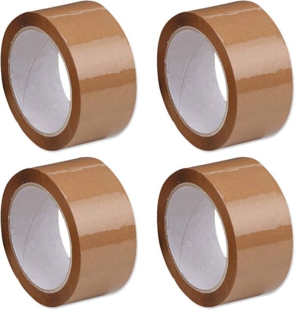 Generic BOPP Packaging Brown Tape 76.2 mm (3 Inch) x 50 m (Pack of 4)